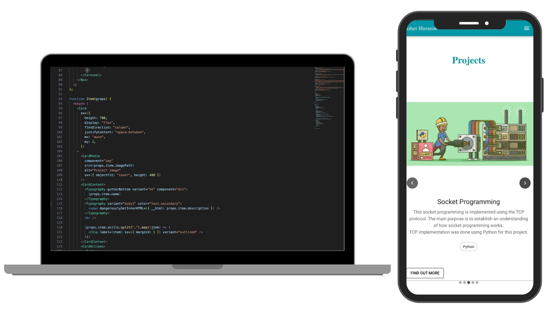 Personal Website project preview